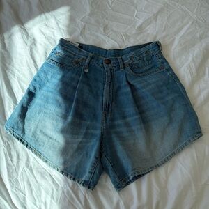 R13 Oversized Jean Shorts
